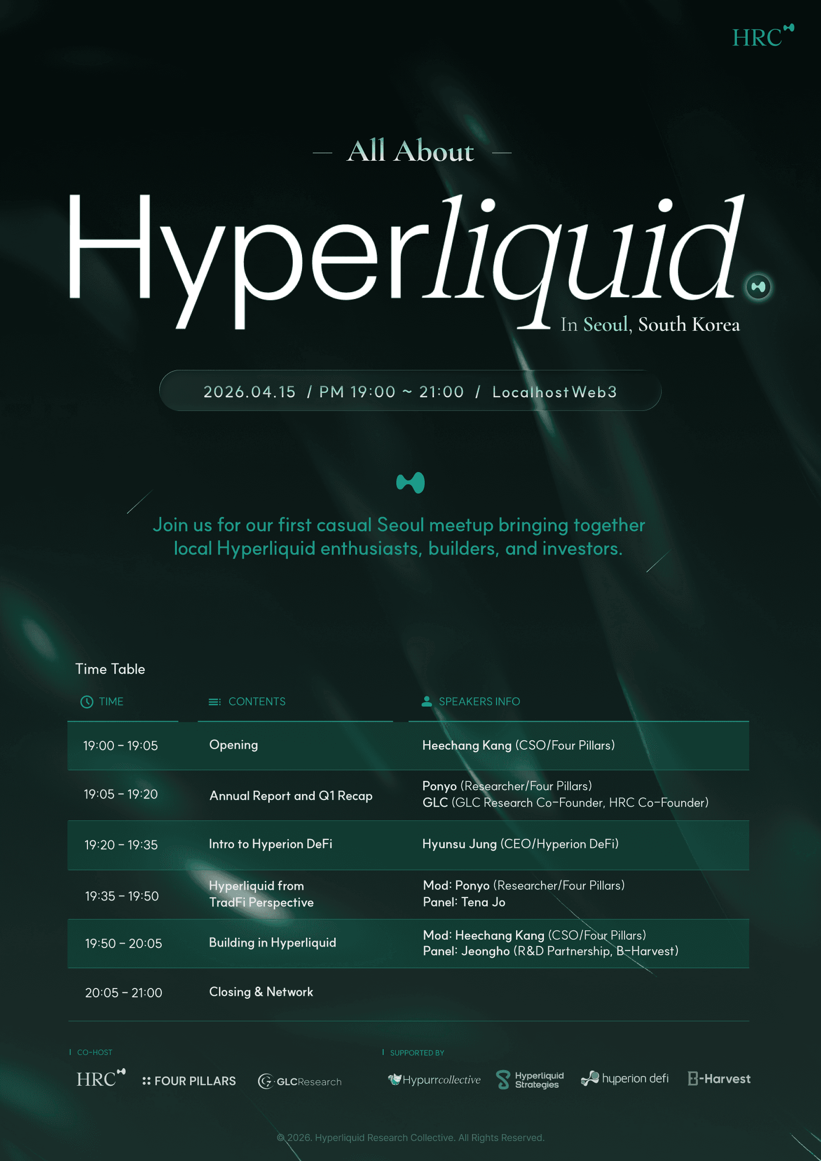 All About Hyperliquid event poster