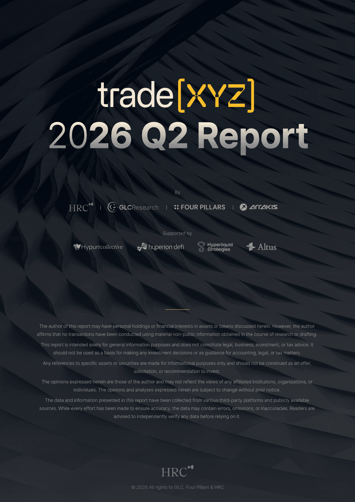 Trade[xyz] 2026 Q2 Report