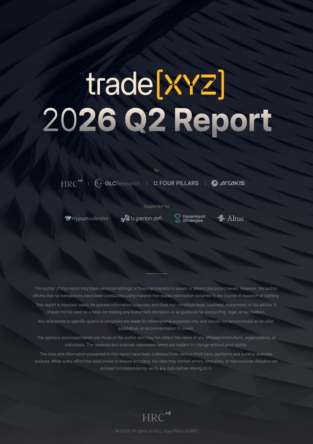 tradeXYZ 2026 Q2 Report